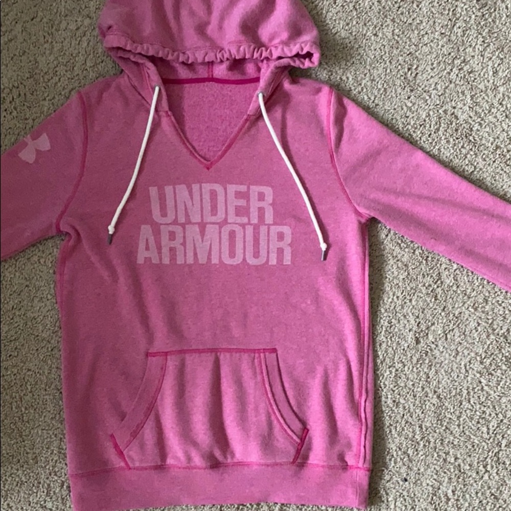 Under armor pink hoodie